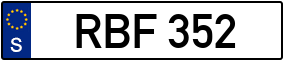 Trailer License Plate
